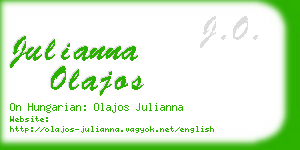 julianna olajos business card